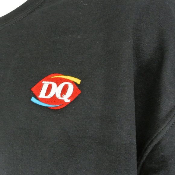 DAIRY QUEEN Black Sweatshirt Employee Uniform Shirt Size M Medium - Picture 7 of 10